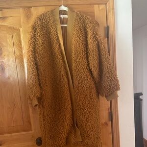 Free People “Mongolian Faux Fur Liner” coat